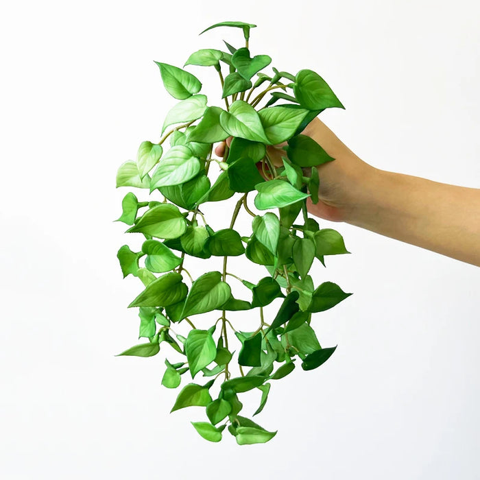 Artificial Copper Coin Grass – Mini Faux Greenery Bouquet for Home, Office & Garden Décor