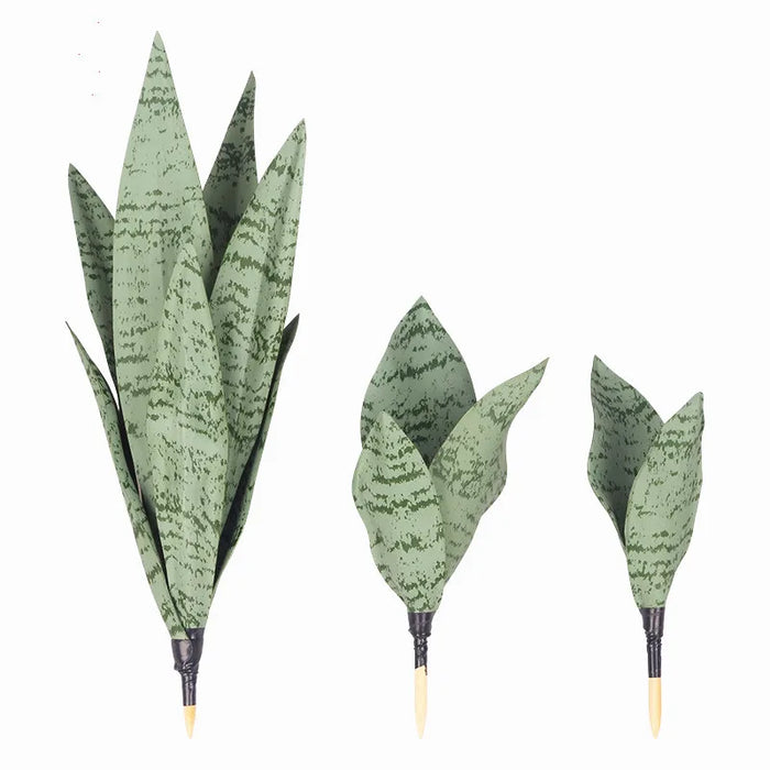 Artificial Sansevieria Succulent Plant – Real Touch Fake Tropical Leaves for Home, Office, Hotel, and Party Decor