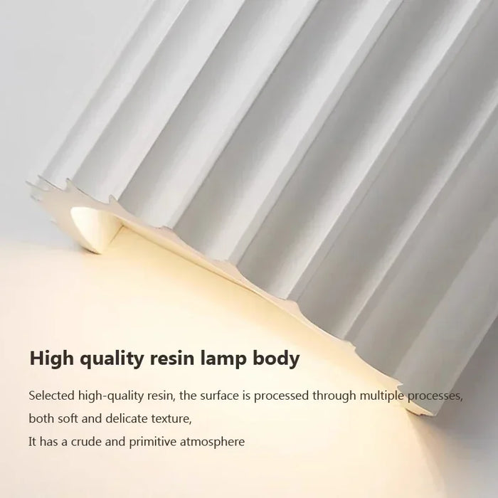 Nordic Resin LED Wall Lamp – G9 Bulb, Modern Wall Sconce for Bedroom, Hallway, Living Room & Restaurant
