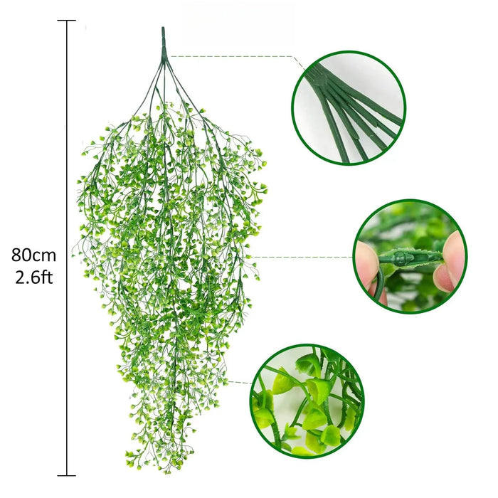 30-inch Artificial Eucalyptus Vine – Lifelike Fake Plant for Home, Wedding, Garden, and Outdoor Decoration