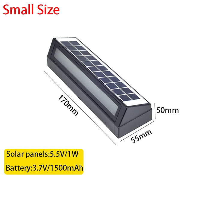 Modern LED Solar Wall Lamp – Waterproof Outdoor Light with Auto Sensor