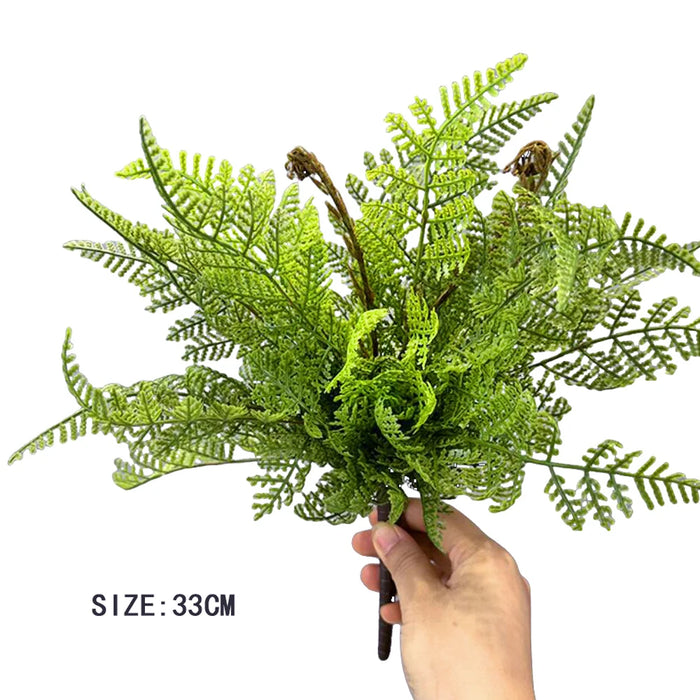 Artificial Fern Leaves Persian Grass Plant – 33-48cm Hanging Wall Décor for Home, Office, and Outdoor DIY Landscaping