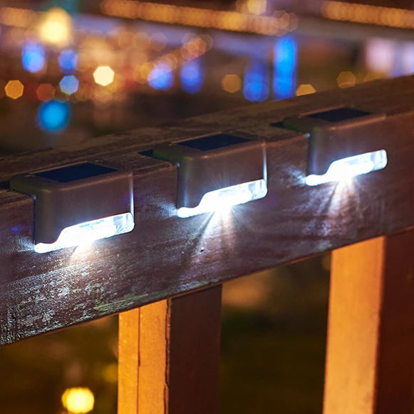 Stair LED Solar Lamp – IP65 Waterproof Outdoor Light for Garden, Pathway, Yard, Patio, and Fence