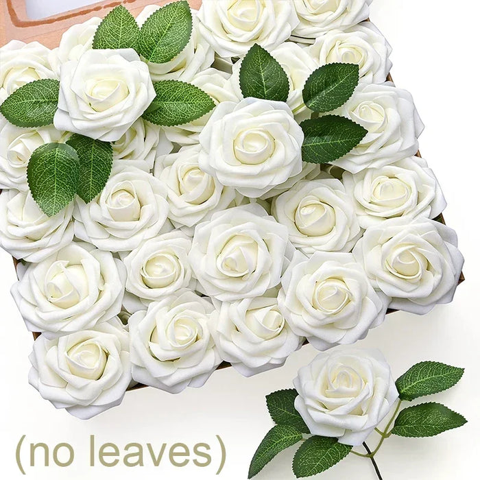 Artificial Foam Rose Flowers – Multicolor Fake Roses for DIY Wedding, Party Bouquets, Valentine's Day & Home Decor