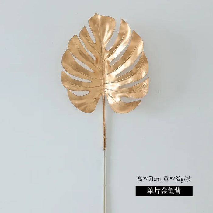 Artificial Golden Ginkgo Leaf & Eucalyptus Flower Arrangement – Perfect for Weddings, Home Decor, Christmas, and Special Occasions
