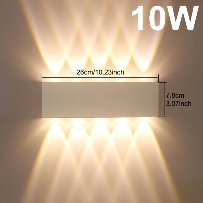 Modern LED Outdoor Wall Light – Waterproof Porch and Balcony Wall Lamp for Home Garden, IP55 Rated