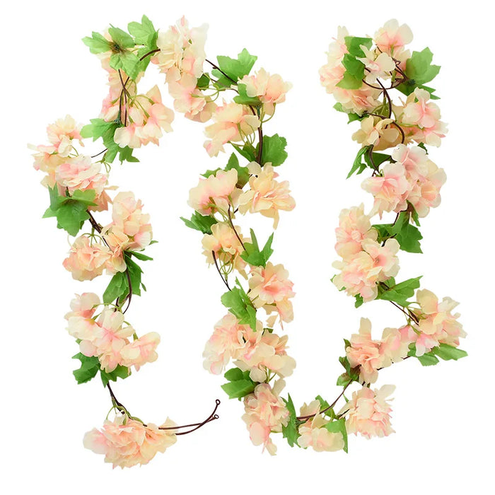 180cm Artificial Wisteria Garland – Fake Ivy Vine for Wedding Arch, Room, Garden, Baby Shower & Floral Decorations