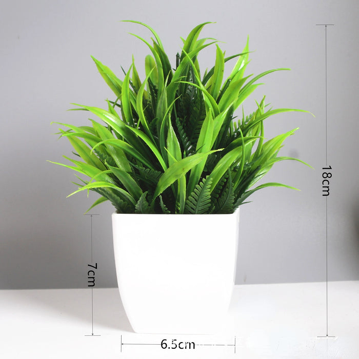 Artificial Bonsai Green Eucalyptus Plant – Realistic Fake Potted Plant for Indoor & Outdoor Home, Bedroom, and Garden Decoration