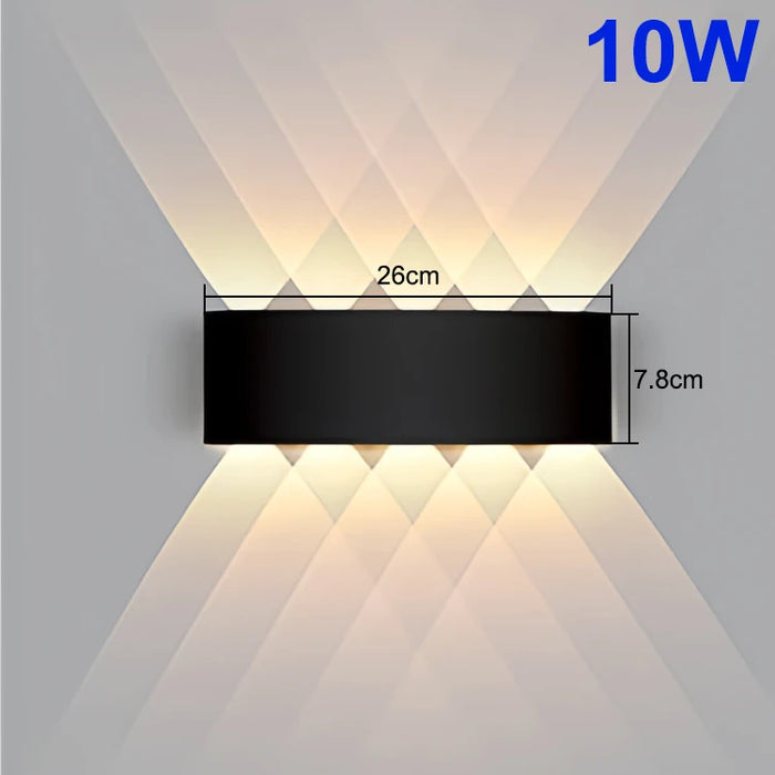 Modern LED Wall Light – IP65 Waterproof Outdoor Wall Lamp for Garden, Porch, Bathroom, and Bedroom Lighting (4W–10W Options)