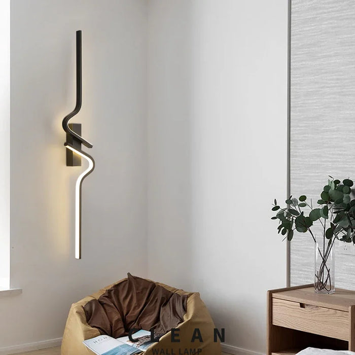 Minimalist LED Wall Lamp – Modern Strip Light for Living Room, Bedroom, Bathroom, and Staircase