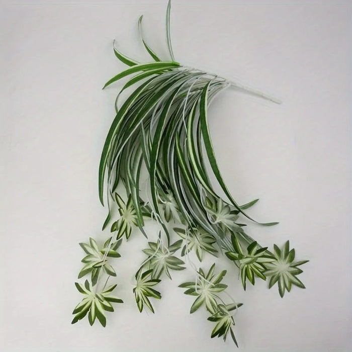 Artificial Chlorophytum Hanging Wall Plant – PVC Fake Greenery for Living Room, Home, and Office Decor – 65cm