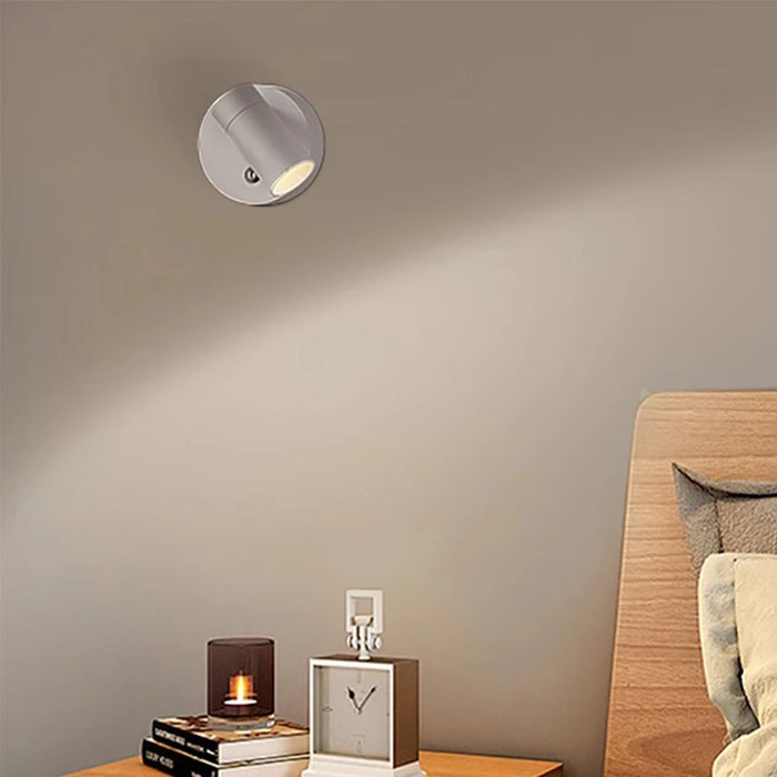 "LED Wall Lamp with Magnetic Rechargeable Design – Wireless Touch Control, Adjustable, and Multi-Function for Bedroom, Kitchen, and Study – Includes Type-C Cable"