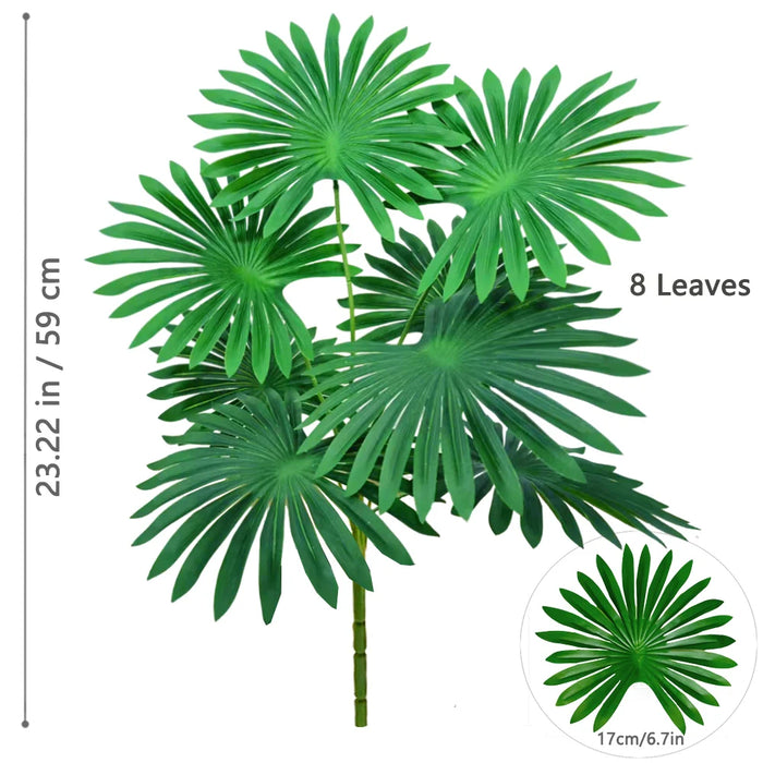 Artificial Fan Palm Tree – Large Tropical Fake Plant for Office, Home, and Holiday Decoration (60-105cm)