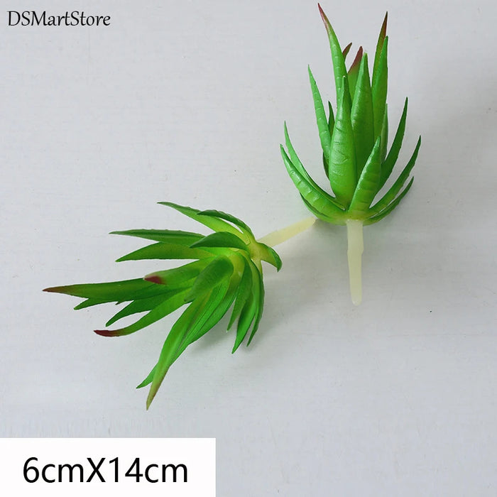 9/6PCS Artificial Succulent Plants – Realistic Faux Cactus for Home Decor, Desktop, and Exhibition Display
