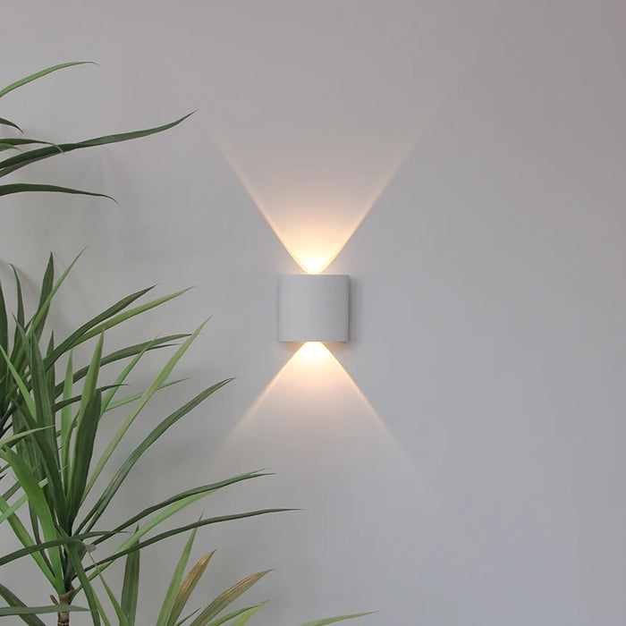 Outdoor & Indoor Waterproof LED Wall Light – Aluminum Porch & Garden Lamp, Up & Down Lighting for Bedroom and Living Room Decor
