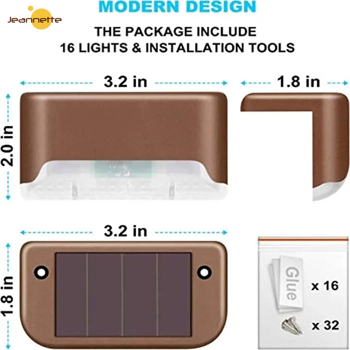 Solar LED Path and Deck Light – Waterproof Outdoor Garden Step Lamp for Patio, Fence, and Stair Lighting