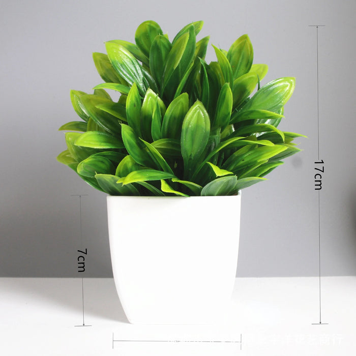 Artificial Bonsai Green Eucalyptus Plant – Realistic Fake Potted Plant for Indoor & Outdoor Home, Bedroom, and Garden Decoration