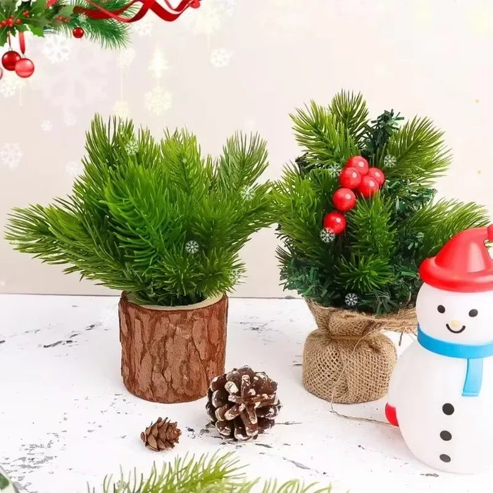 Artificial Pine Needles for Christmas Decoration – 6-12cm Green Fake Pine Branches for DIY Wreaths, Xmas Tree, & Ornaments
