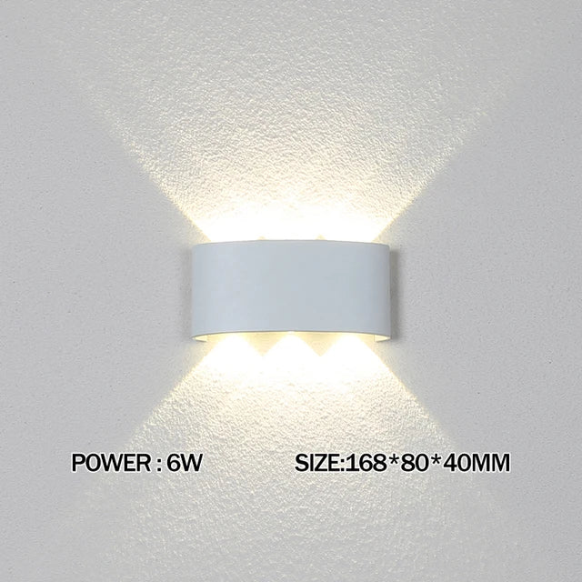 IP65 Waterproof LED Wall Light – Modern Indoor & Outdoor Up & Down Wall Lamp for Bedroom, Living Room, Garden & Staircase