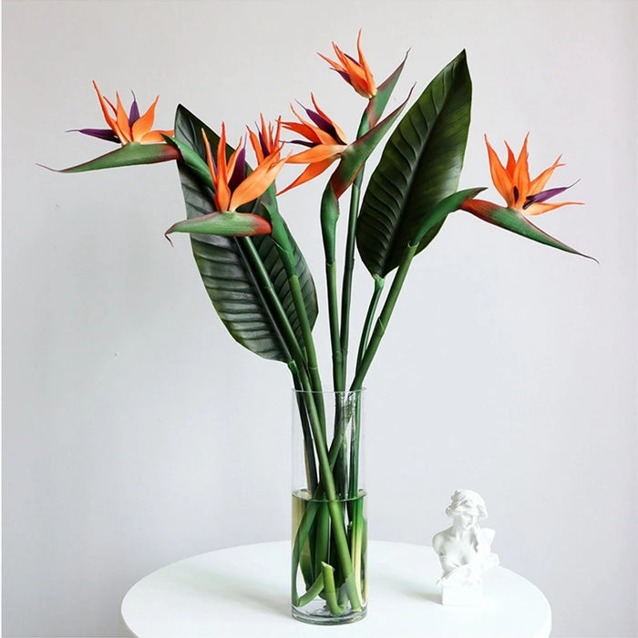 Large Bird of Paradise Artificial Tropical Flower – Faux Heaven Bird Plant for Home, Office, Garden Decor & Flower Arrangements