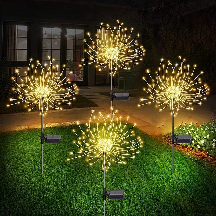 Solar LED Firework Fairy Lights – Outdoor Garden Decoration for Patio, Yard, Pathway, Christmas, Wedding & Holiday