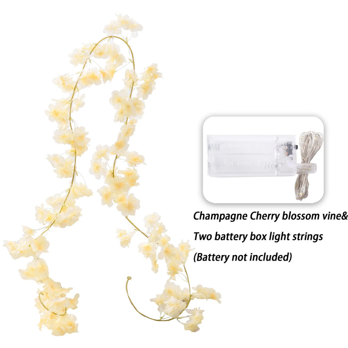 180CM Artificial Sakura Flowers Vine – Wedding Garden Arch, Home Party Decoration, Christmas Bridal Silk Flowers