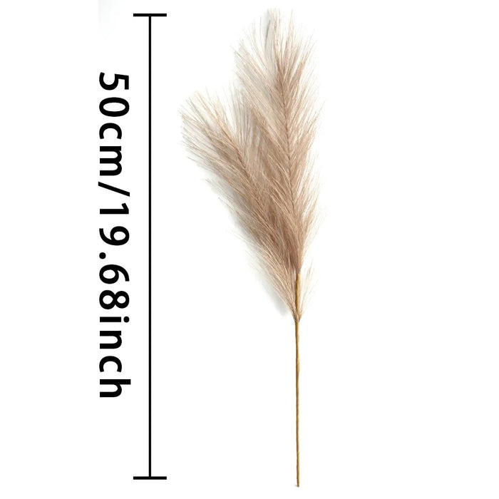 10pcs Artificial Pampas Grass Flowers – Fake Reed Plants for DIY Floral Arrangements, Wedding, Home, and Christmas Decoration