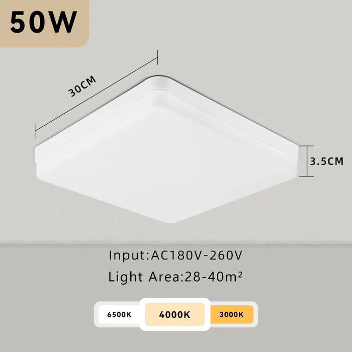 Modern LED Ceiling Light – Energy-Saving Panel Lamp for Kitchen, Bedroom, Living Room, and Corridor