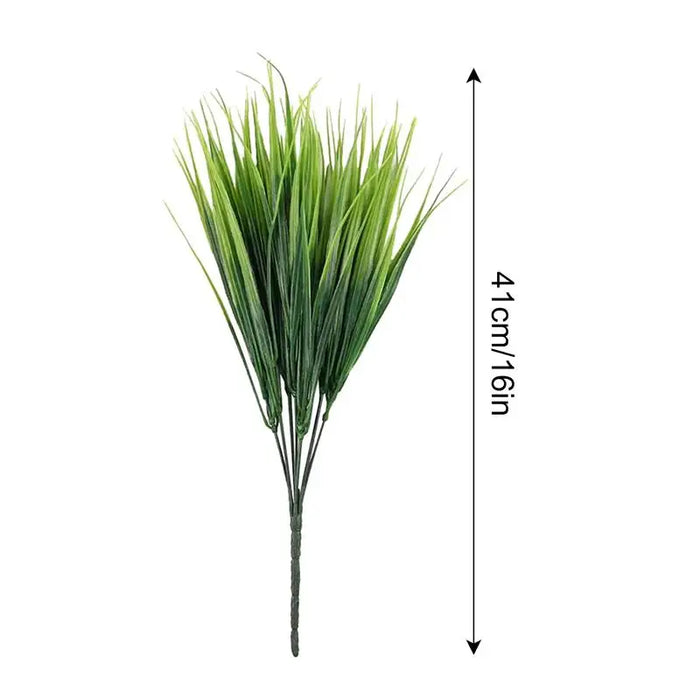 Artificial Faux Wheat Grass – 10pcs Greenery Shrubs for Home & Garden Decor – Vivid, Realistic Fake Wheat Grass for Outdoor and Indoor Spaces