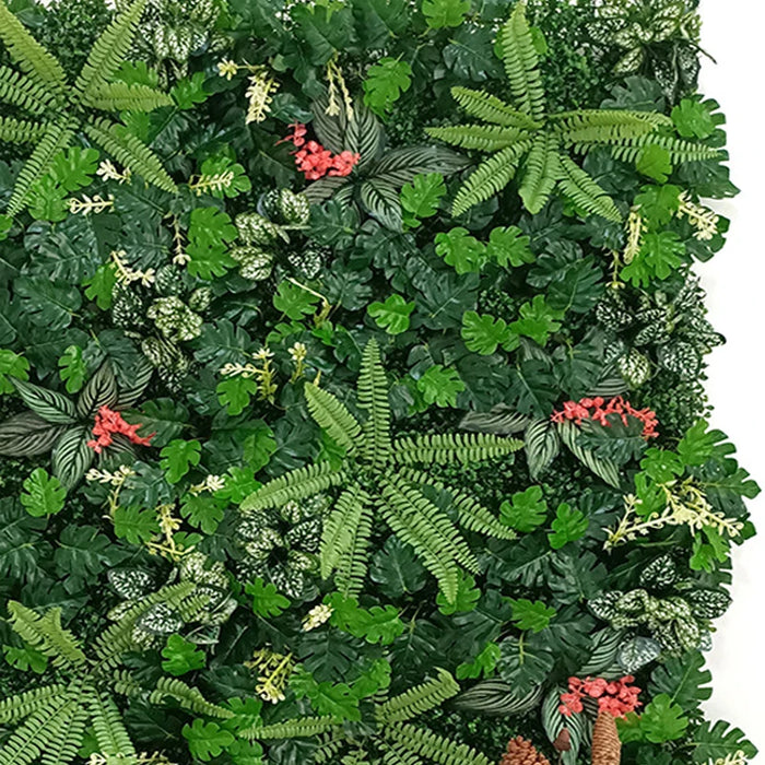60x40cm Artificial Green Wall Panel – Realistic Fake Plants for Home Garden Jungle Decor, Lawn Decoration & Outdoor Fence