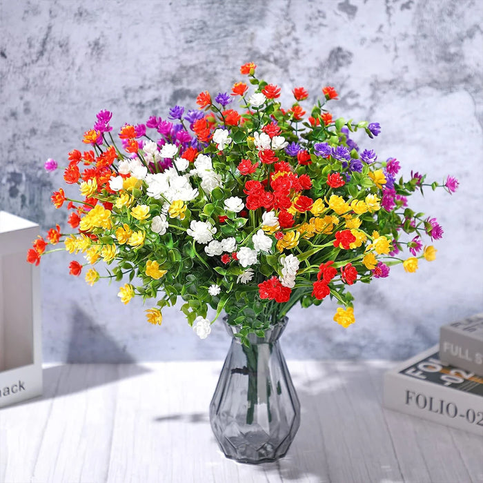 Artificial Eucalyptus Baby's Breath Flower - 1/5 Pcs Faux Plant for Wedding, Festival, and Home Decoration
