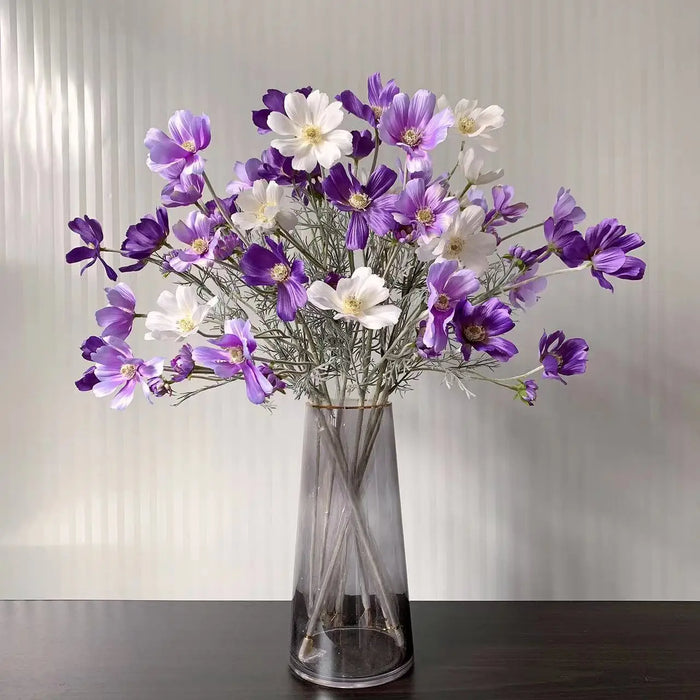 60cm Gesang Flower Artificial Silk Flower – White Cosmos Daisy for Wedding, Christmas, Autumn Home Decor