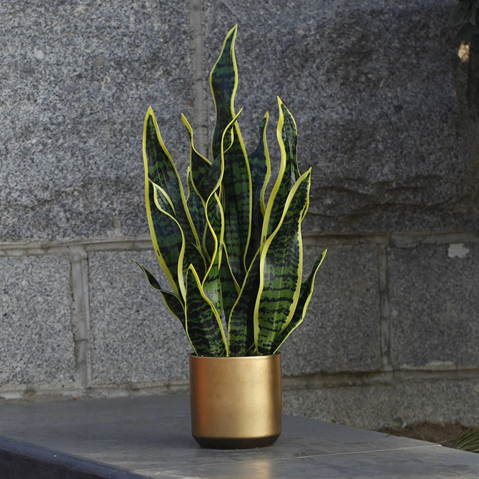 Artificial Sansevieria Plant – 32/37cm Fake Green Plastic Bonsai for Home & Garden Decoration, Indoor & Outdoor Use