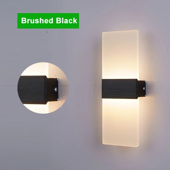 Modern LED Wall Lamp – Up & Down Wall Sconce for Bedroom, Living Room, and Corridor