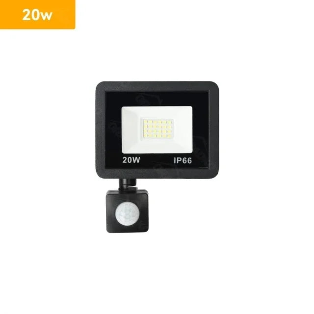 LED Motion Sensor Floodlight – Waterproof Outdoor Spotlight, 10W-100W, IP66 Garden and Wall Lamp