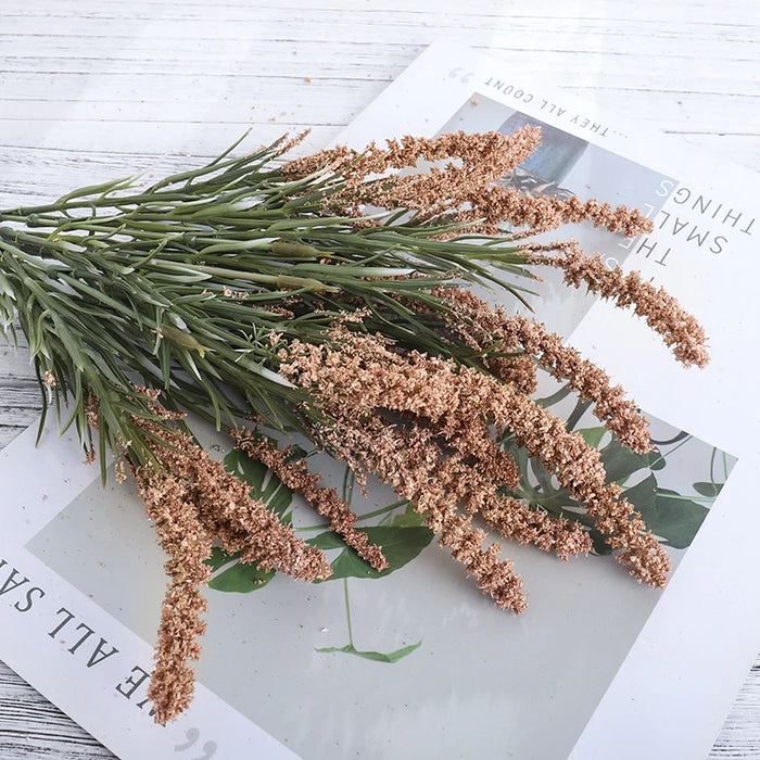 Foam Artificial Lavender Flowers Bouquet – Fake Lavender Plants for Wedding, Home, Office, Indoor & Outdoor Decoration, Table Arrangements