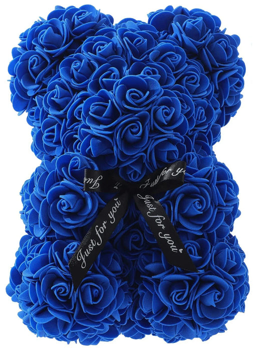 Artificial Rose Teddy Bear – Romantic Home Decor for Valentine's Day, Weddings & Anniversaries (No Box)