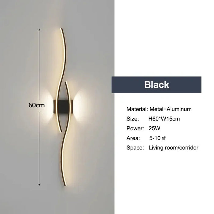 Modern LED Wall Lights – Up & Down Wall Lamps for Bedroom, Corridor, and Interior Home Lighting