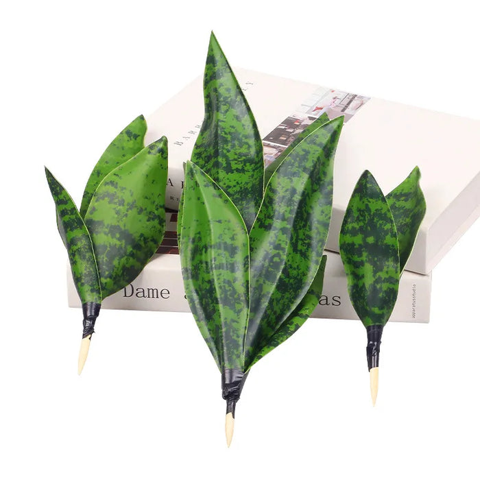 Artificial Sansevieria Succulent Plant – Real Touch Fake Tropical Leaves for Home, Office, Hotel, and Party Decor