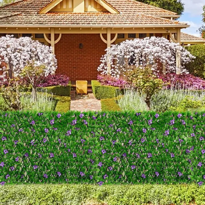 Artificial Hedge Plant Privacy Fence – Expandable Greenery Wall Screen for Home, Garden, Balcony, and Outdoor Decoration