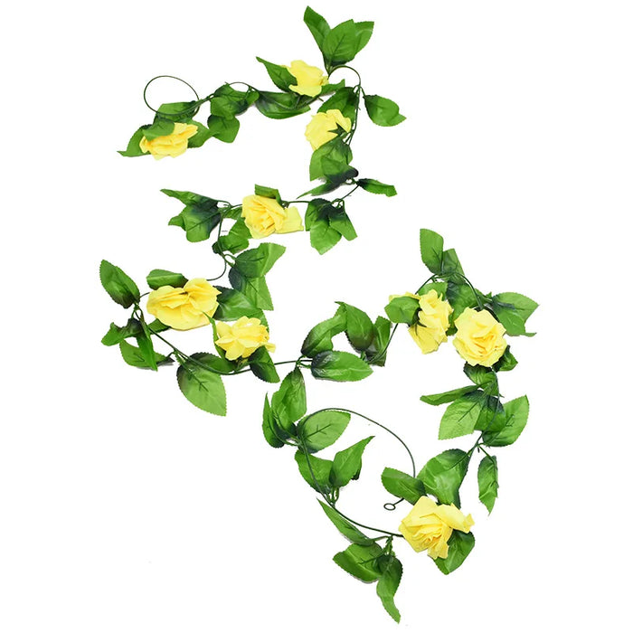 180cm Artificial Wisteria Garland – Fake Ivy Vine for Wedding Arch, Room, Garden, Baby Shower & Floral Decorations