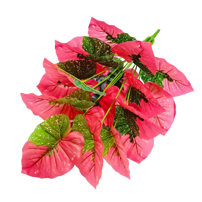 Red Leaf Artificial Flower Bonsai Plant – Fake Potted Decor for Home, Office, Weddings, and Parties