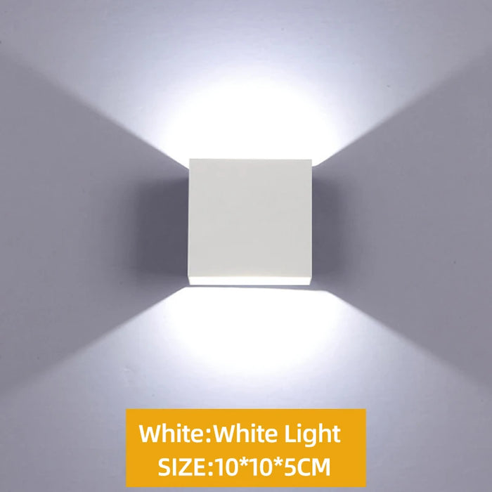 Modern Up & Down LED Wall Lamp – 6W/12W Aluminum Indoor Light for Bedroom, Living Room, Staircase & Decor