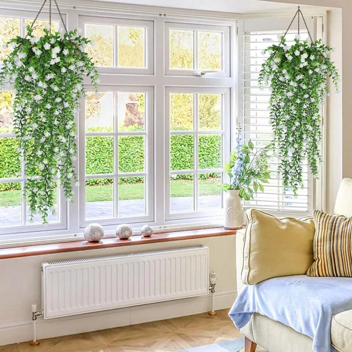 30-inch Artificial Eucalyptus Vine – Lifelike Fake Plant for Home, Wedding, Garden, and Outdoor Decoration