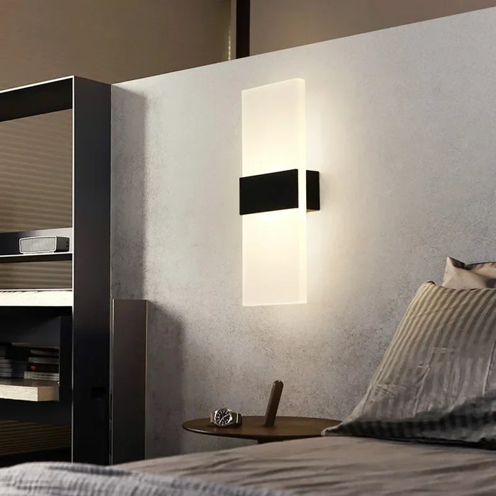 Modern LED Wall Lamp – Up & Down Wall Sconce for Bedroom, Living Room, and Corridor