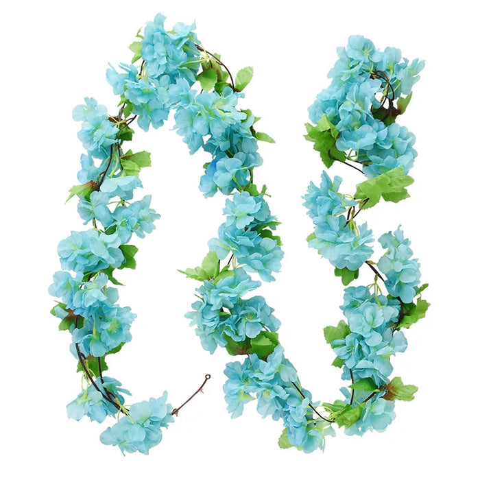 180cm Artificial Wisteria Garland – Fake Ivy Vine for Wedding Arch, Room, Garden, Baby Shower & Floral Decorations
