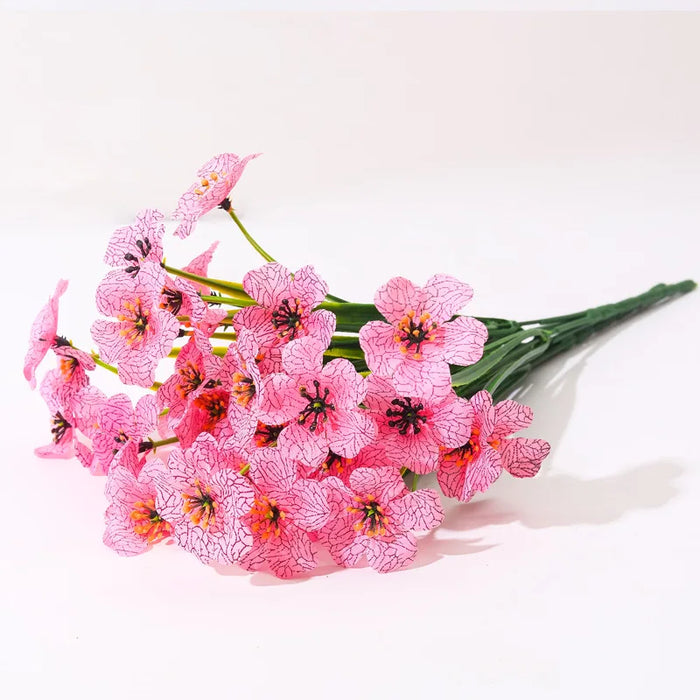 2/6/10 Bundles Outdoor Artificial Flowers – UV Resistant Faux Silk Flowers for Garden, Front Porch, and Outdoor Décor