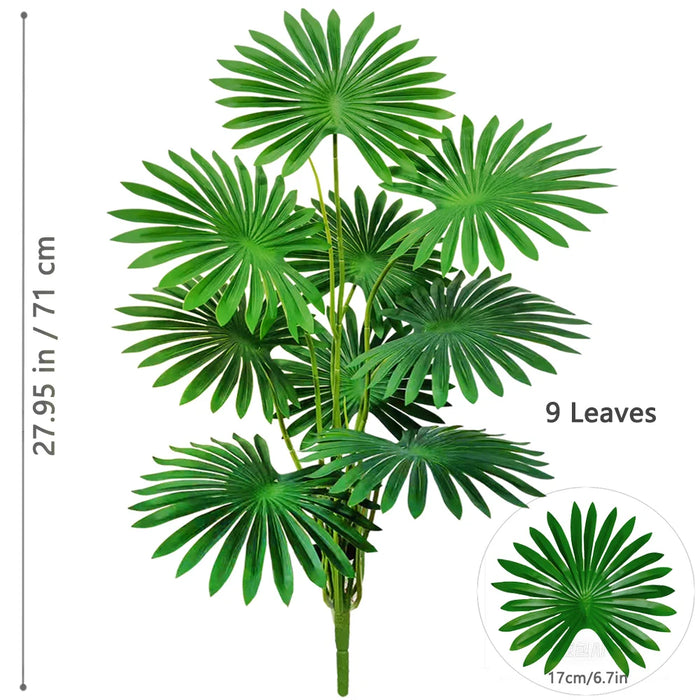 Artificial Fan Palm Tree – Large Tropical Fake Plant for Office, Home, and Holiday Decoration (60-105cm)