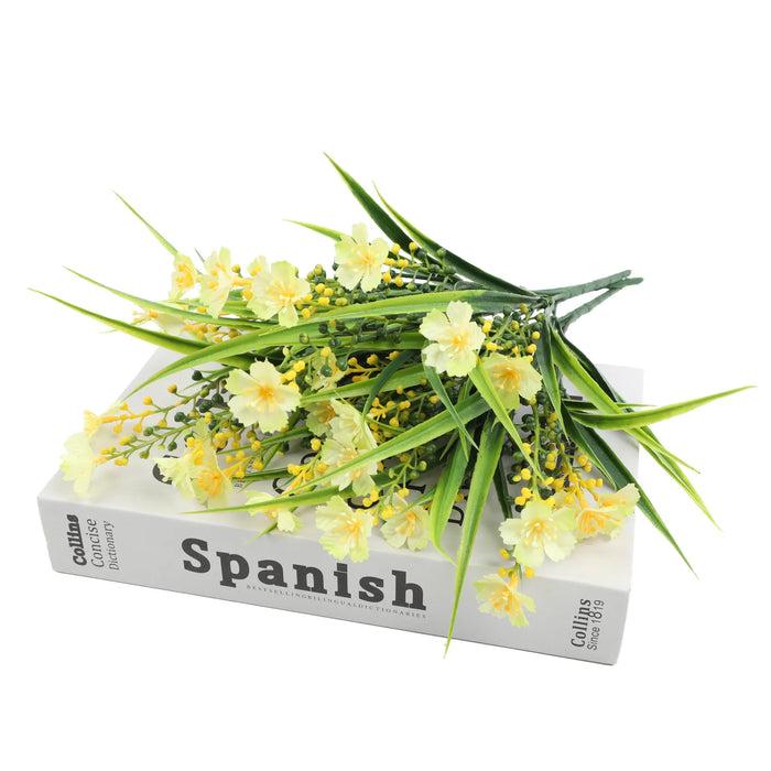2/6/10 Bundles Outdoor Artificial Flowers – UV Resistant Faux Silk Flowers for Garden, Front Porch, and Outdoor Décor