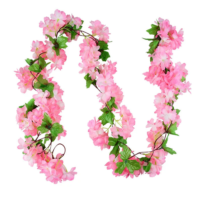 180cm Artificial Wisteria Garland – Fake Ivy Vine for Wedding Arch, Room, Garden, Baby Shower & Floral Decorations